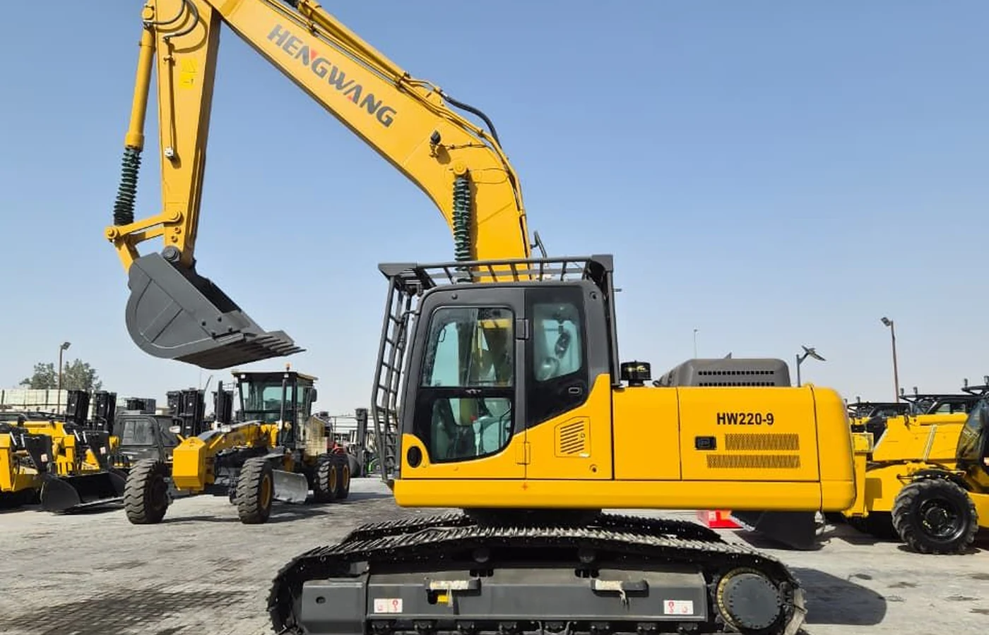 Real heavy excavator available for construction projects
